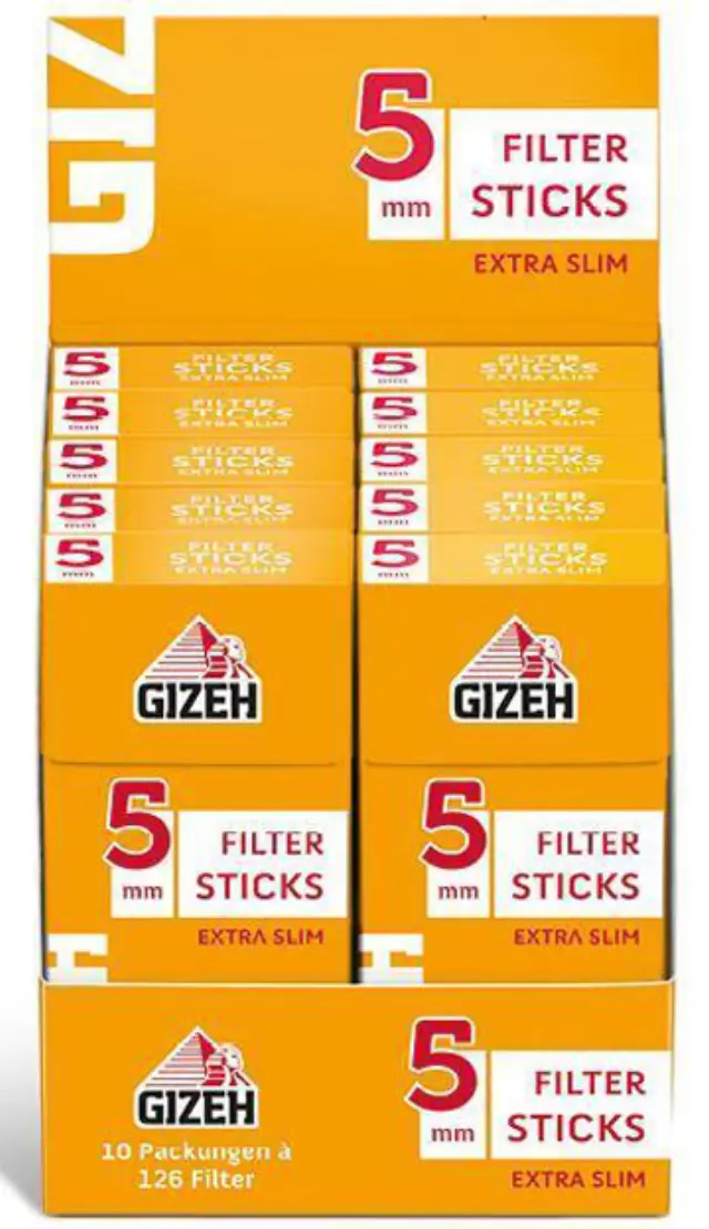 Gizeh Φιλτράκια Extra Slim Pop Up - 5.0mm 2