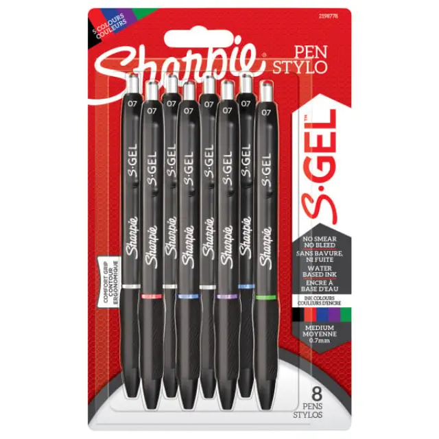 Sharpie - S-Gel 07 mm 8-Blister 2198778 - Toys
