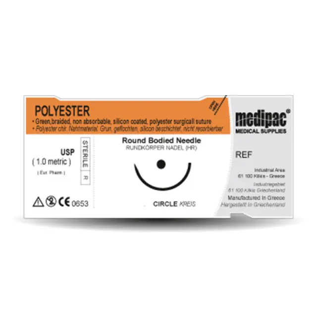 Medipac Ράμματα Polyester 5621-4 5/0 75cm 3/8 24τεμ