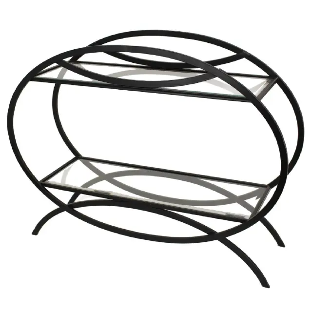 Τραπεζάκι Μαύρο Μέταλλο 99x29.5x75.5cm