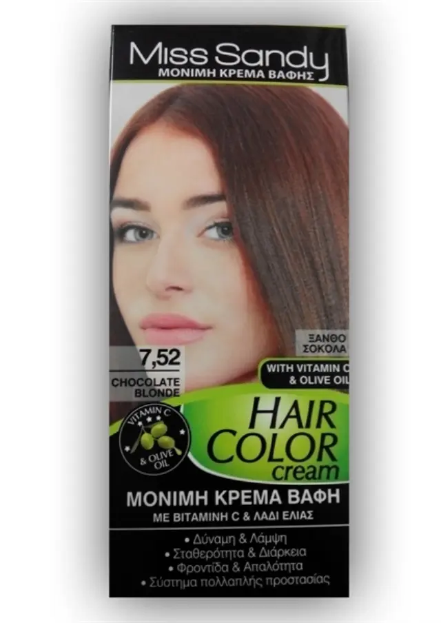 Miss Sandy Hair Color Cream 7/52 Ξανθό Σοκολατί 60ml
