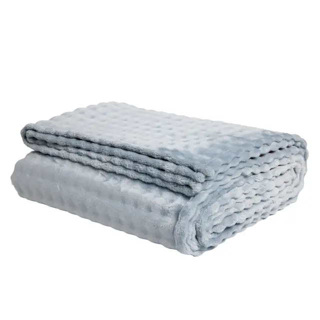 Κουβέρτα 240x260 King Size 350gsm Fleece Das Home 1371 Light Blue 100% Πολυέστερ 3