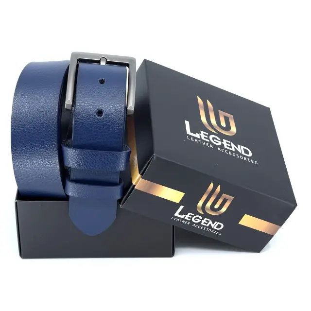 ΔΕΡΜΑΤΙΝΗ ΖΩΝΗ 4CM LEGEND ACCESSORIES ΧΡΩΜΑ ΜΠΛΕ 4cm LGD-1757 3