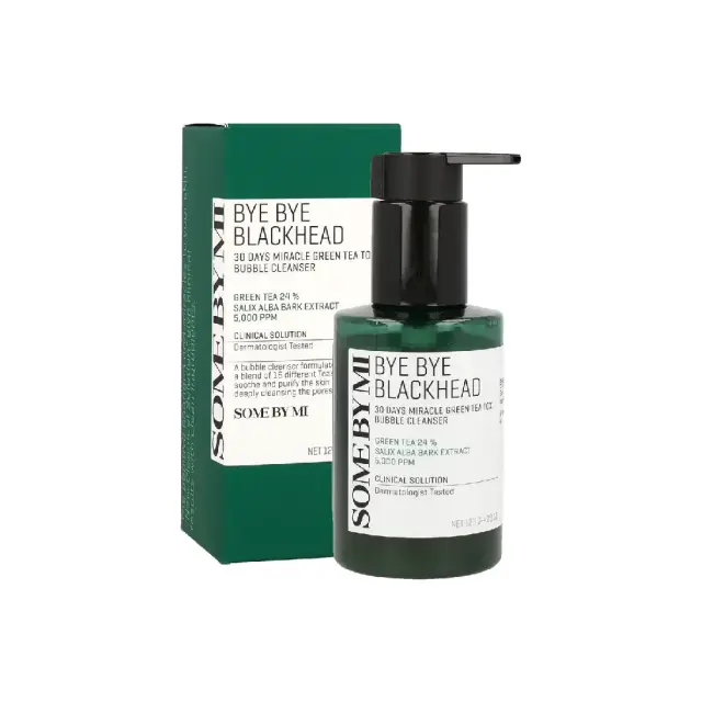 Some By Mi Bye Bye Blackhead 30 Days Miracle Green Tea Tox Bubble Cleanser 120gr