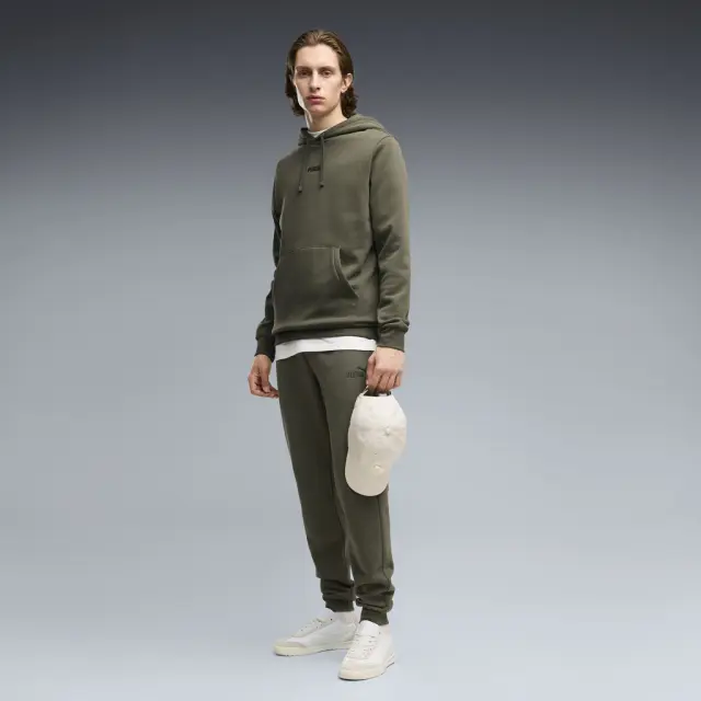 Puma Ess No1 Logo Hoodie FL Khaki 692914-86 - XL 3