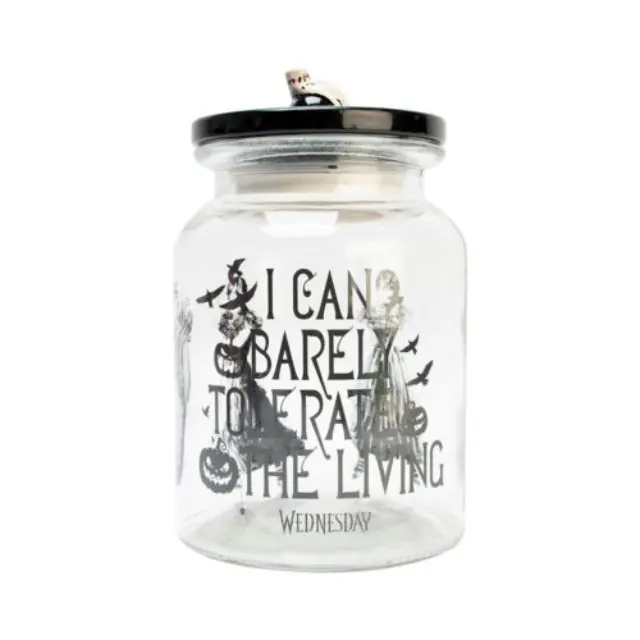 Blue Sky Studios Γυάλινο Βάζο Αποθήκευσης Wednesday: Thing Treat Jar 2