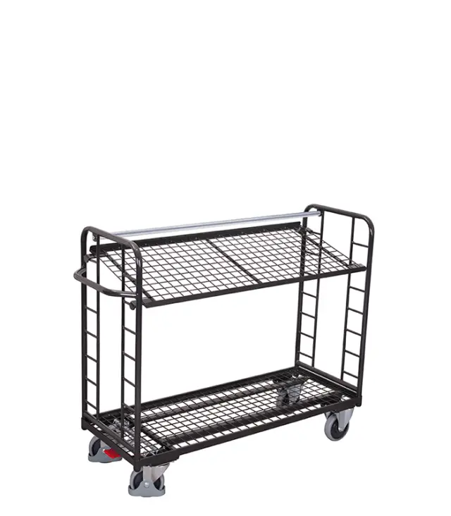 Variofit sw-640.223/AG Τρόλεϊ Μεταφοράς 2 Επιπέδων με Επικλινή Ράφια για Φορτίο Βάρους ως 400kg