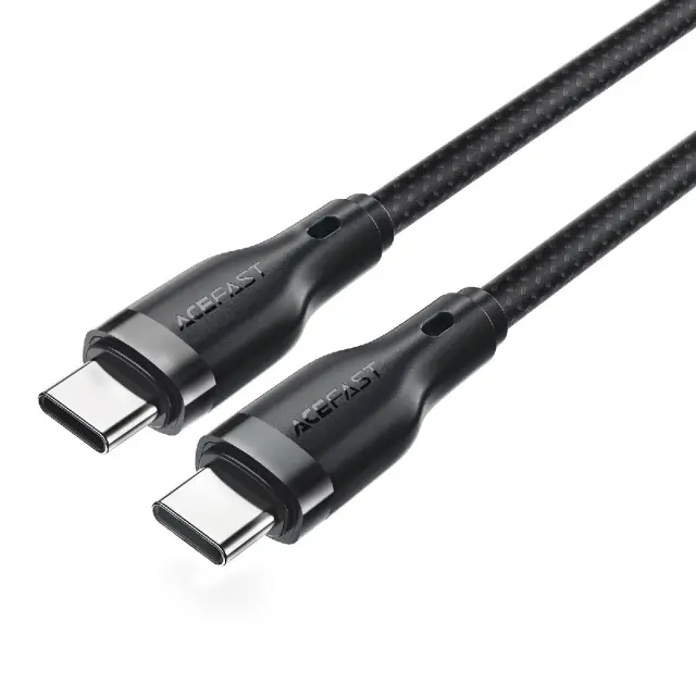 Καλώδιο σύνδεσης Acefast C8-03 USB-C σε USB-C 60W Braided Μαύρο 1.2m 3