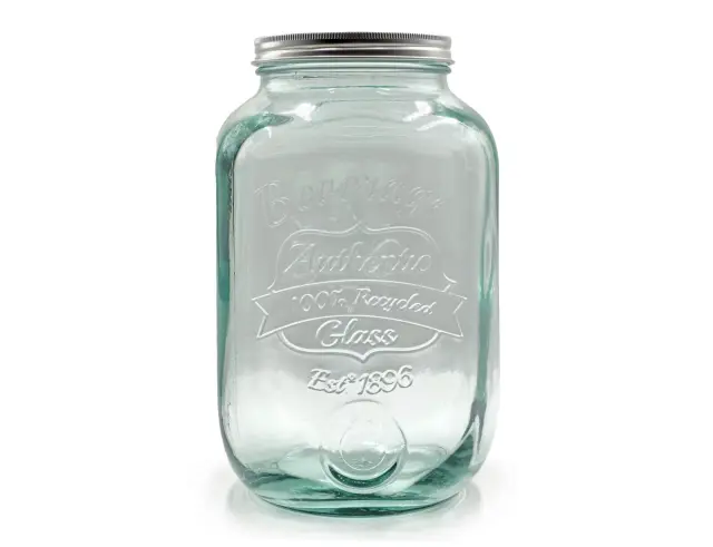 Δοχείο με καπάκι Glass Drops Authentic Est.1896 (5968) Aπό 100% ανακυκλωμένο γυαλί, Xωρητικότητας 4L, Διαστάσεων Ø 18 x Υ 25 cm 5968 3