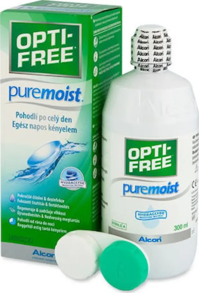 Opti-Free Pure Moist, Εξελιγμένο Διάλυμα Διπλής Απολύμανσης 300ml 2