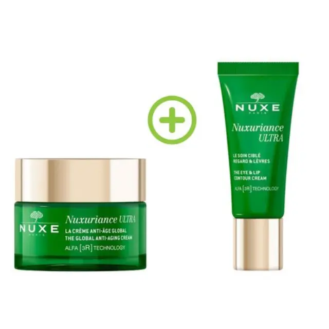 NUXE Promo Pack με Nuxuriance Ultra The Exceptional Day & Night Cream Αντιγηραντική Κρέμα Προσώπου, 75ml & Δώρο Eye & Lip Contour Cream Αντιγηραντική Κρέμα Ματιών & Χειλιών, 15ml, 1σετ