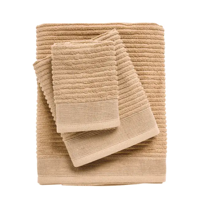 Πετσέτες Σετ 3 Τεμ 30x50-50x90-70x140 Daily 530gsm Das Home 0743 Beige 100% βαμβακερό