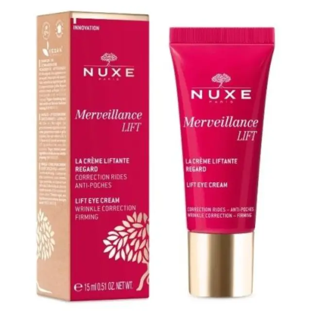 Nuxe Merveillance Expert Eye Contour Lift Αντιγηραντική Κρέμα Ανόρθωσης των Ορατών Ρυτίδων στην Περιοχή των Ματιών, 15ml