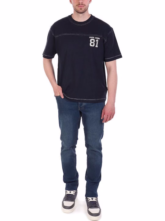 Guess T-shirt Mπλέ Σκούρο Μπλε Σκούρο 3