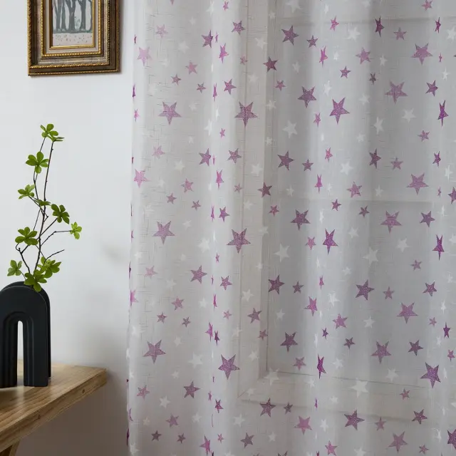Κουρτίνα Με 16 Κρίκους 280x280 Γάζα Beauty Home 6122 Γκρι 100% Πολυέστερ 3