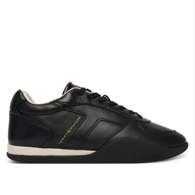 Γυναικεία Δερμάτινα Sneakers Tommy Hilfiger FW0FW09485-BDS Μαύρα Μαύρο - 36
