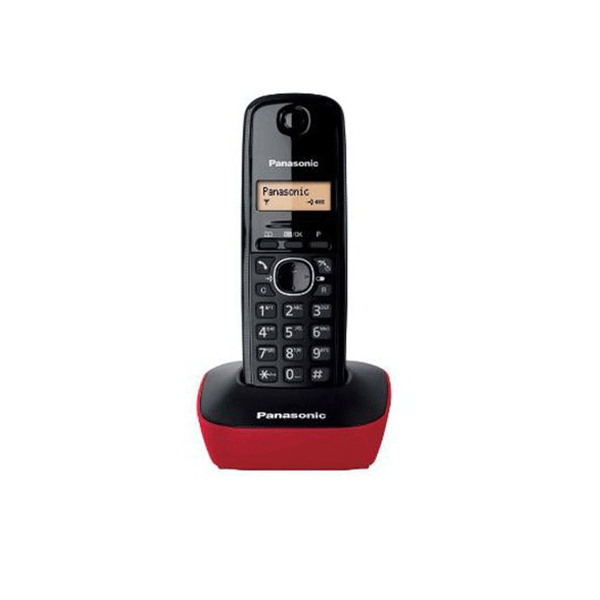 Panasonic KX-TG1611GRR Τηλέφωνο Ασύρματο Μαύρο/Κόκκινο