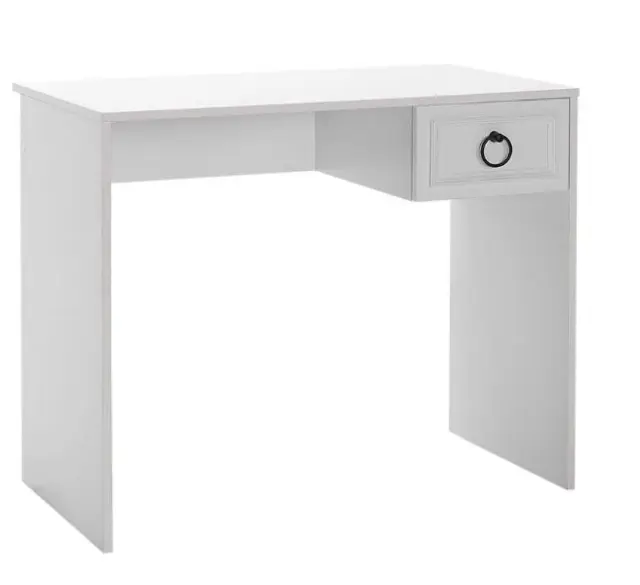 Γραφείο CMS-1301-BB Hampton Λευκό 90x75x51cm 3
