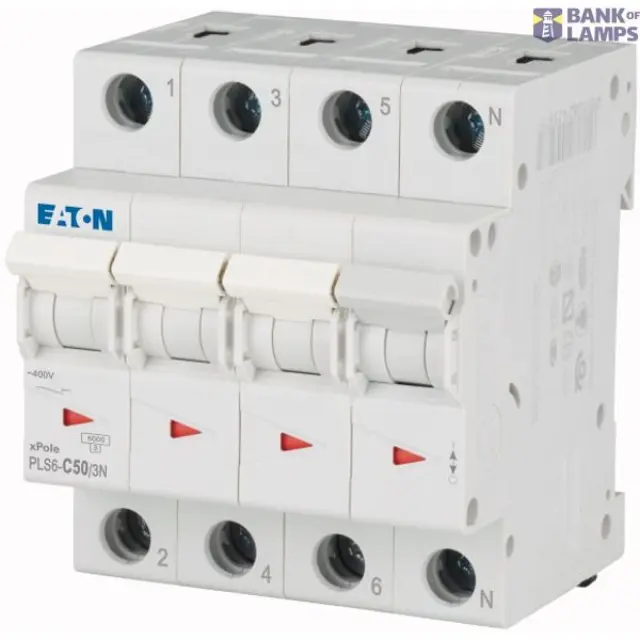 MCB PLS6-C50 3P+N 50A Curve C