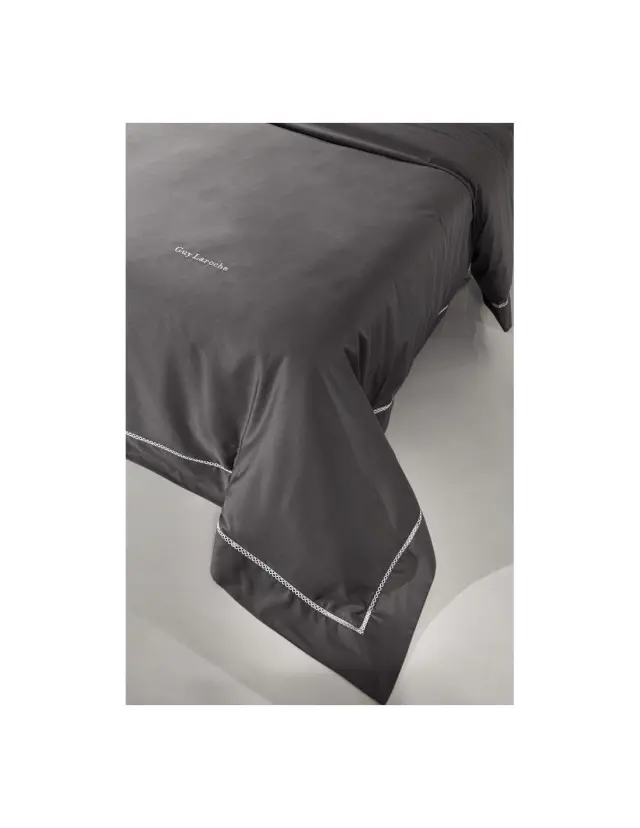 Σετ Παπλωματοθήκη King Size 3 Τεμαχίων Guy Laroche Blend Anthracite 260x260 2