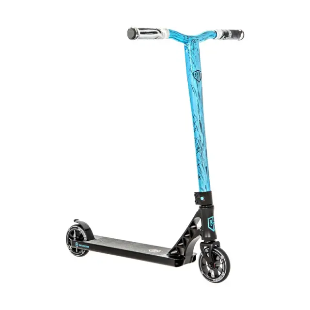 Grit Elite XM Complete Freestyle Scooter - Black/Vapour Blue Laser