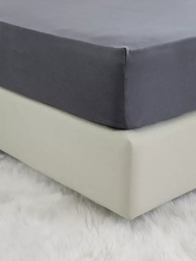 Σεντόνι 100x200+40 Μονό Jersey Nima Tender 100% βαμβακερόΜε Λάστιχο- Dark Gray