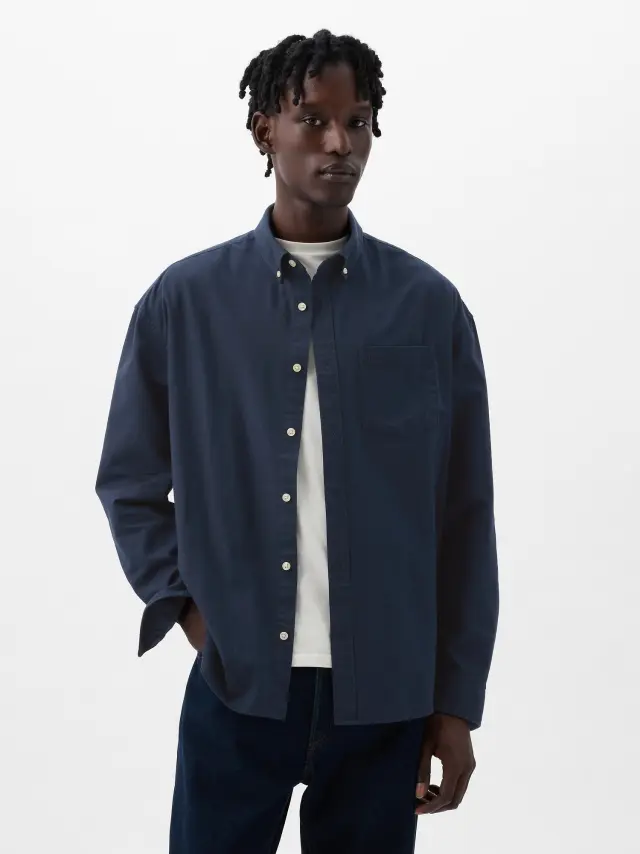 Μπλε Oxford Πουκάμισο σε Standard Fit blue