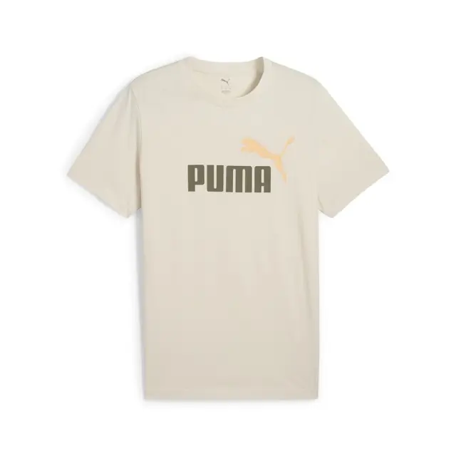 Puma Ess 2 Color Logo T-Shirt (684708-87) - Μπέζ