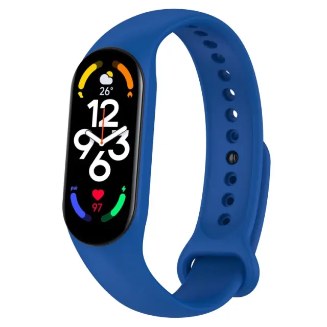 Aνταλλακτικό Λουράκι Σιλικόνης για Xiaomi Mi Band 5/6/7 - Blue
