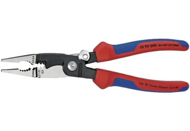 Knipex 1392200 - Πένσα-γδάρτης με βαριά μόνωση για ηλεκτρολόγους Νο200mm