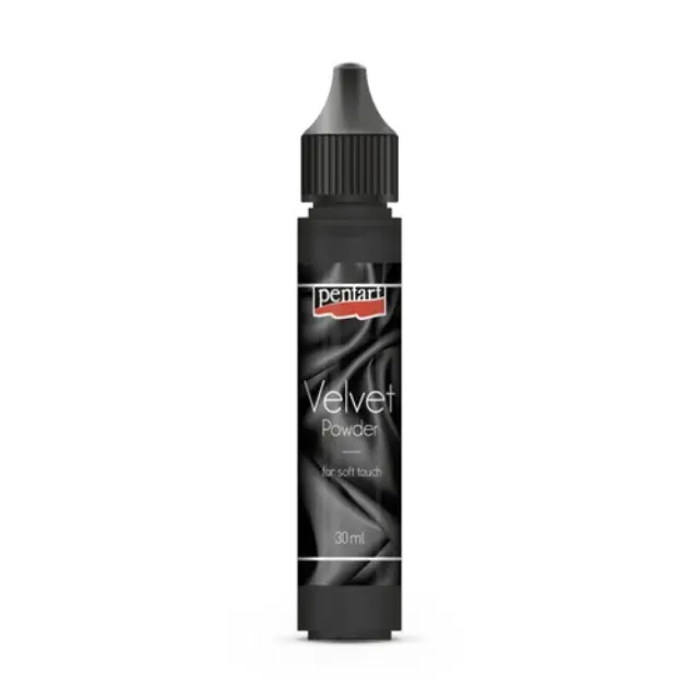 Velvet powder 30 ml Pentart, Black