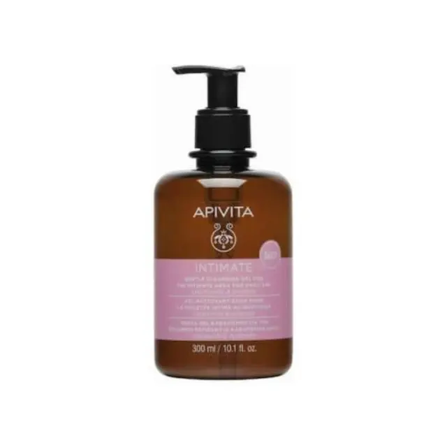 Apivita Intimate Gentle Cleansing Gel Απαλό Gel Καθαρισμού για την Ευαίσθητη Περιοχή με Χαμομήλι & Πρόπολη , 300ml