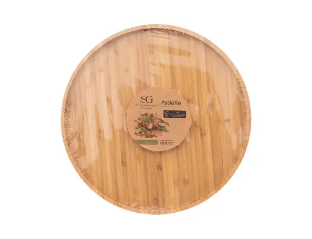 Δίσκος Σερβιρίσματος Secret De Gourmet από Ξύλο Bamboo, με διαστάσεις 26.5x26.5x1.5cm 160748 2