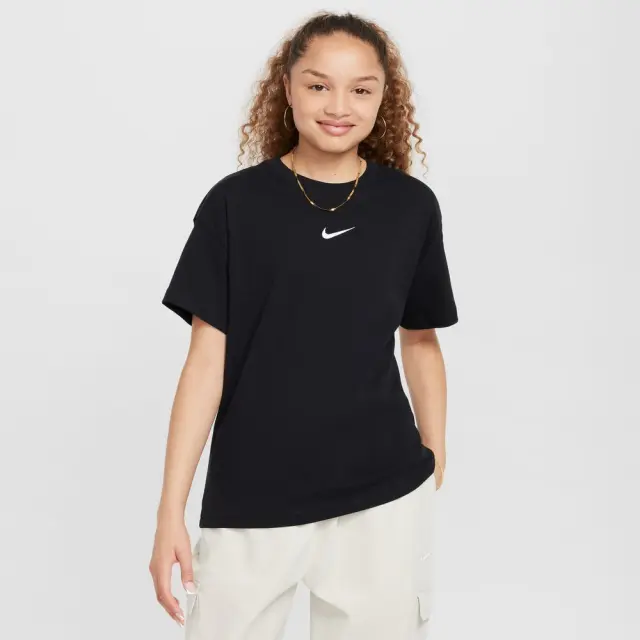 Nike Sportswear Essential ΠΑΙΔΙΚΗ ΜΠΛΟΥΖΑ (FZ5539-010) - Μαύρο