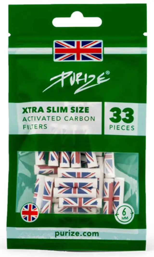 Φίλτρο Purize Extra Slim 33 Ενεργού Ανθρακα 6mm - United Kingdom