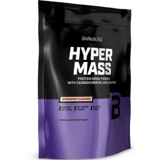 Biotech USA Hyper Mass με Κρεατίνη Χωρίς Γλουτένη με Γεύση Φράουλα 1kg