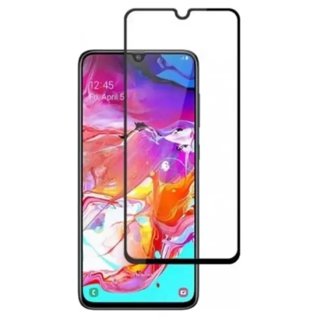 Full Cover Tempered Glass για Samsung A24/A25- Black OEM