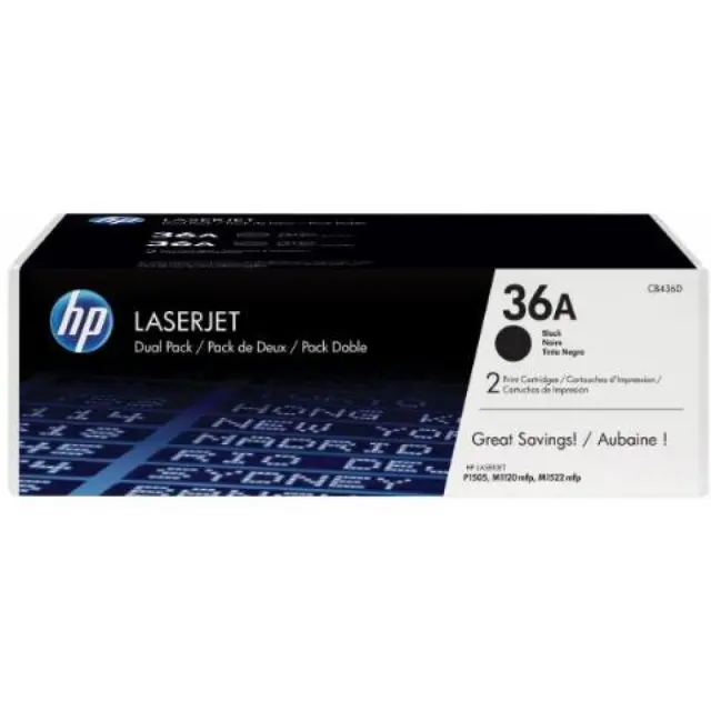 HP 36A Γνήσιο Toner Laser Εκτυπωτή Μαύρο 2000 Σελίδων (CB436A)