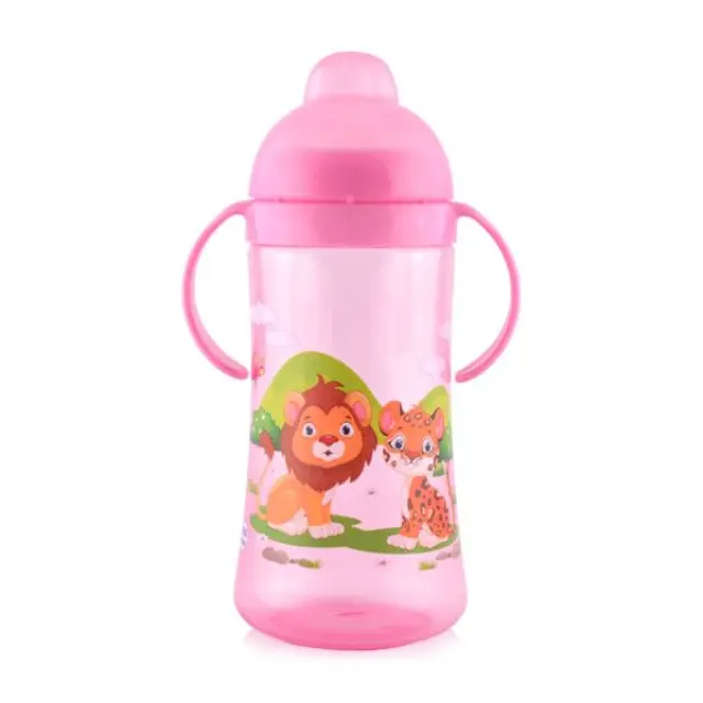 Lorelli Εκπαιδευτικό Κύπελλο με Μαλακό Στόμιο 330ml Pink 10200910002