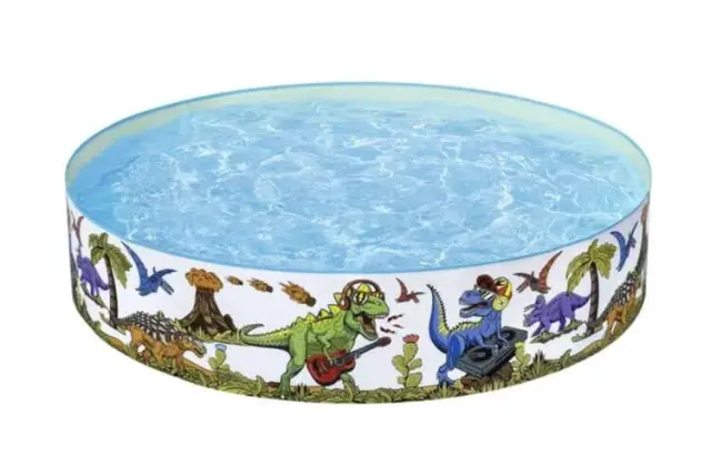 Bestway Παιδική Πισίνα Fill 'N Fun με Σταθερά Τοιχώματα Δεινόσαυροι 183x38cm 3
