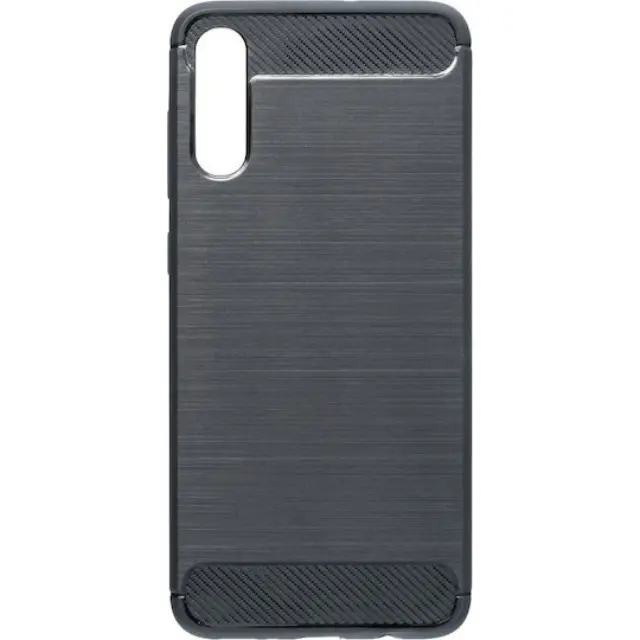 Θήκη Forcell Carbon Back Cover Σιλικόνης Μαύρο (Galaxy A70)
