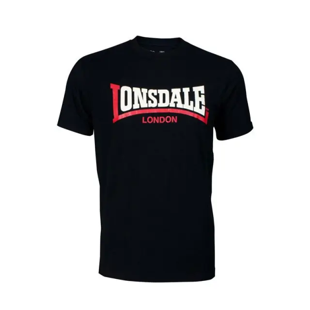 LONSDALE LOGO TWO TONE ΑΝΔΡΙΚΗ ΜΠΛΟΥΖΑ BLACK