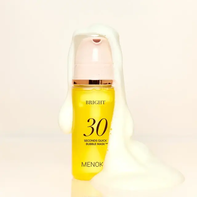 Menokin - 30 Seconds Quick Bubble Mask Bright - Μάσκα Φυσαλίδων 30 Δευτερόλεπτων για Λάμψη 95ml 2