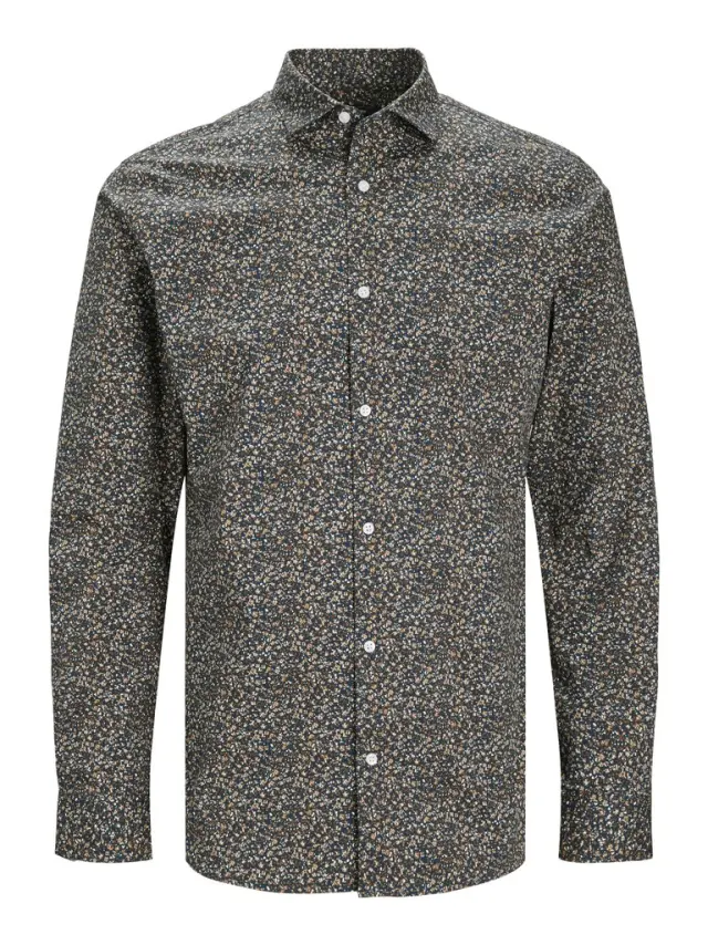 JPRBLABLACKPOOL STRETCH SHIRT LS AW23 SN emperador