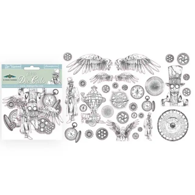 Διαφανή Clear Die cuts, Stamperia, Sir Vagabond