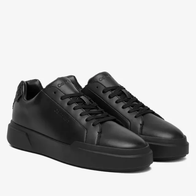 Ανδρικά Δερμάτινα Sneakers Calvin Klein HM0HM02070-0GJ Μαύρο Logo Μαύρο - 44 2