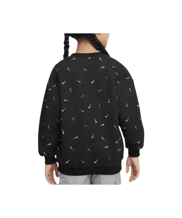 Nike - Παιδική Μπλούζα Φούτερ Zip-Up 36K599-023 Μαύρο - 4 ετών 2