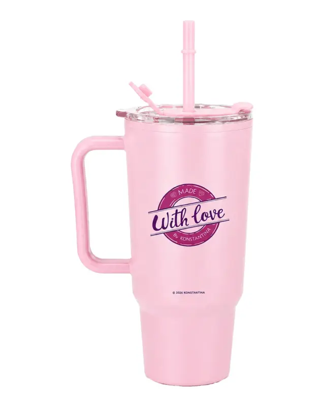 ΠΑΓΟΥΡΙ TUMBLER 1000ml / ΡΟΖ - KONSTANTINA 6 2