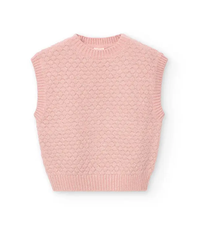 Knitwear vest for girl -BCI - 7Y