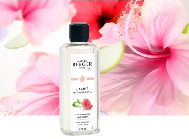 Maison Berger Paris Lampe Berger Refill Υγρό Αναπλήρωσης Καταλυτικής Λάμπας Amour Hibiscus 500ml 2